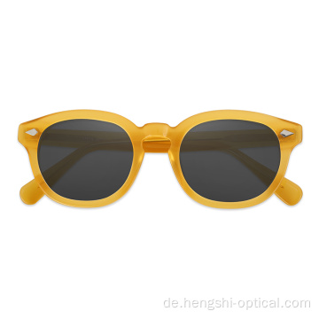 Custom Logo handgefertigtes Acetatrahmen polarisierte Männer Acetato Sonnenbrille